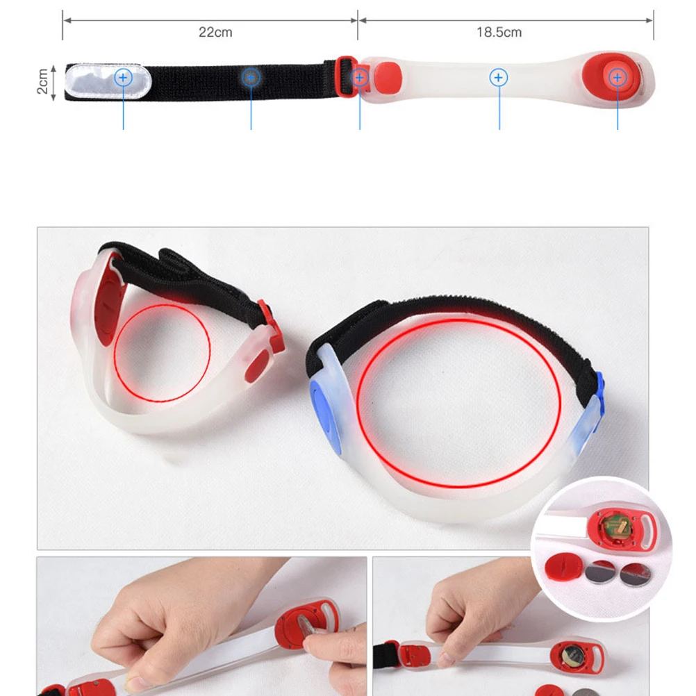 2pcs Led Light Armbands Luminous Adjustable Running Belts Durable Sports Wristbands Flexible Strap Outdoor Cycling Backpack Use
2pcs Led Light Armbands Luminous Adjustable Running Belts Durable Sports Wristbands Flexible Strap Outdoor Cycling Backpack Use