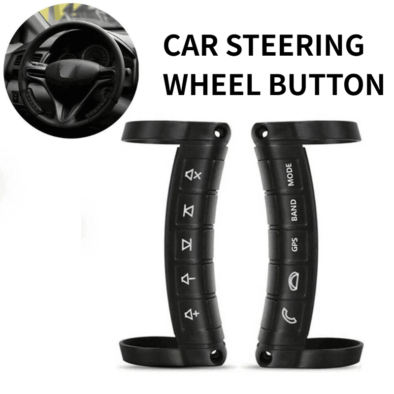 Universal Wireless Steering Wheel Multifunction Button Controller for Remote DVD and Navigation for All Types of Steering Wheels
Universal Wireless Steering Wheel Multifunction Button Controller for Remote DVD and Navigation for All Types of Steering Wheels