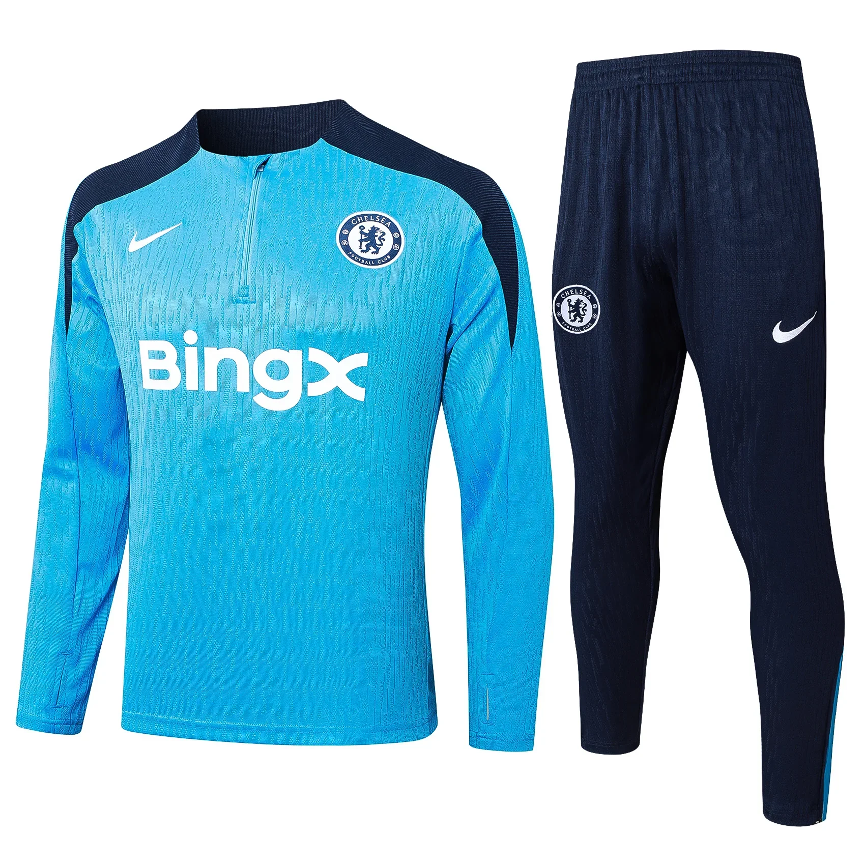 Nike Soccer Jerseys Men Lightweight Professional Moisture-wicking Fashionable Premium Sportswear Training Suit Blue and Black
Nike Soccer Jerseys Men Lightweight Professional Moisture-wicking Fashionable Premium Sportswear Training Suit Blue and Black
