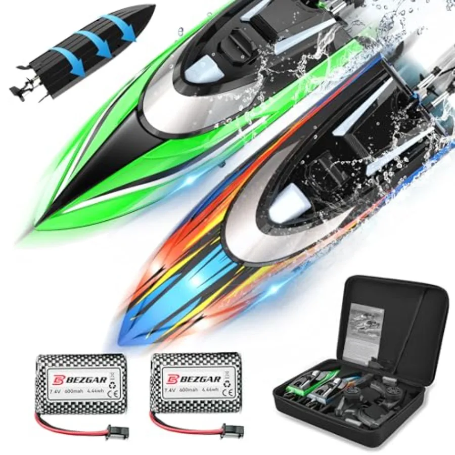 Remote Control Boat for Pools Lakes Oceans 12 inch Waterproof Racing Boats with ABS Plastic Body, Blue/Red Color, Auto-Flip Fun
Remote Control Boat for Pools Lakes Oceans 12 inch Waterproof Racing Boats with ABS Plastic Body, Blue/Red Color, Auto-Flip Fun