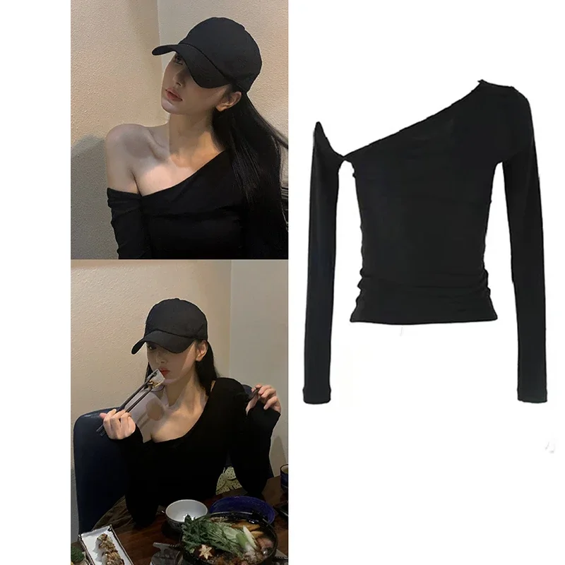 New Jazz Dance Clothes Women Long Sleeves Blouses Off-Shoulder Y2K Black Crop Tops Kpop Korean Singer Fashion Casual Clothing
New Jazz Dance Clothes Women Long Sleeves Blouses Off-Shoulder Y2K Black Crop Tops Kpop Korean Singer Fashion Casual Clothing