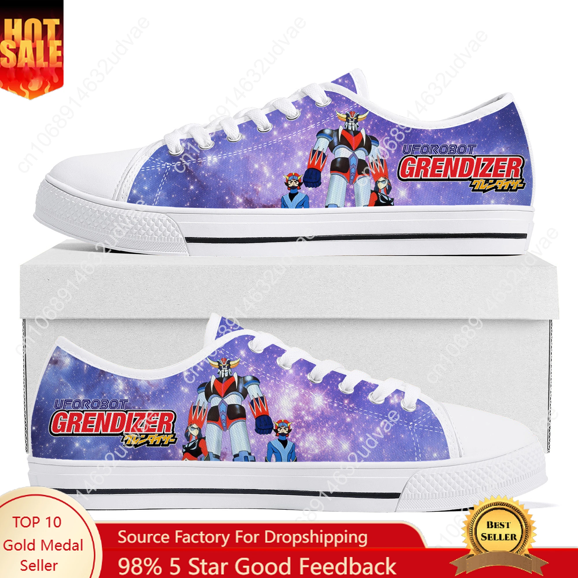 UFO Robot Grendizer Sneakers Low Top Shoes Men Women Teenager Canvas High Quality Sneaker Custom Made Shoes Customize Shoe White
UFO Robot Grendizer Sneakers Low Top Shoes Men Women Teenager Canvas High Quality Sneaker Custom Made Shoes Customize Shoe White