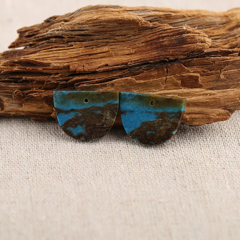 B&F Semicircle Chrysocolla Earring Beads, Handmade Natural stones beads, Polished Stones for jewelry Making Supplies
B&F Semicircle Chrysocolla Earring Beads, Handmade Natural stones beads, Polished Stones for jewelry Making Supplies