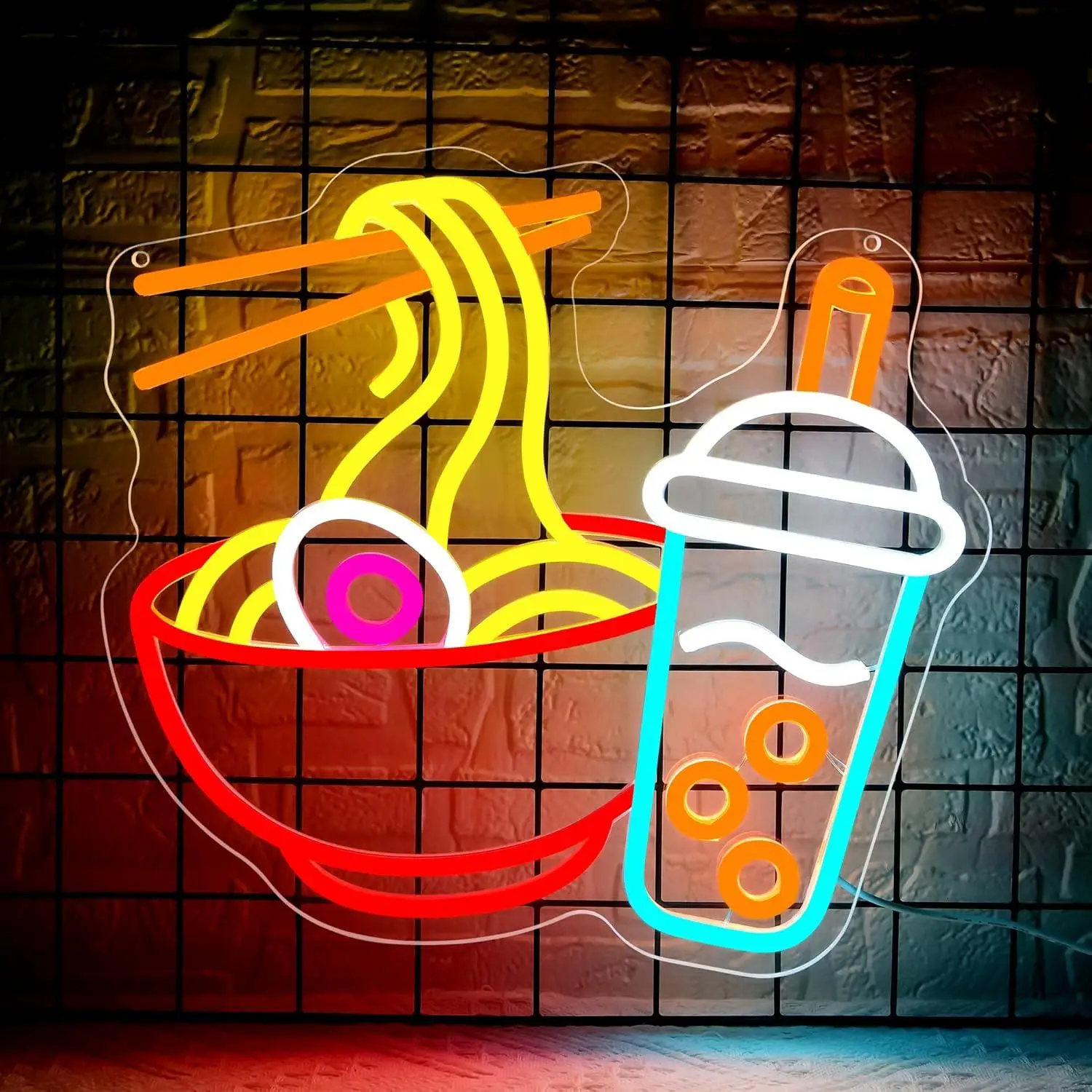Ramen Neon Signs Dimmable Noodles Milk Tea Japanese LED Lights for Kitchen Restaurant Bar Juice Shop Bedroom Wall Decor Gifts
Ramen Neon Signs Dimmable Noodles Milk Tea Japanese LED Lights for Kitchen Restaurant Bar Juice Shop Bedroom Wall Decor Gifts