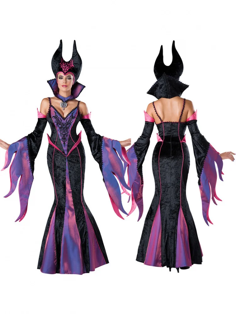 Sexy Devil Witch Costume Halloween Cosplay Magic Sorcerer Uniform Women's Seductive Demoness Outfit Traditional Chinese Stage...
Sexy Devil Witch Costume Halloween Cosplay Magic Sorcerer Uniform Women's Seductive Demoness Outfit Traditional Chinese Stage...