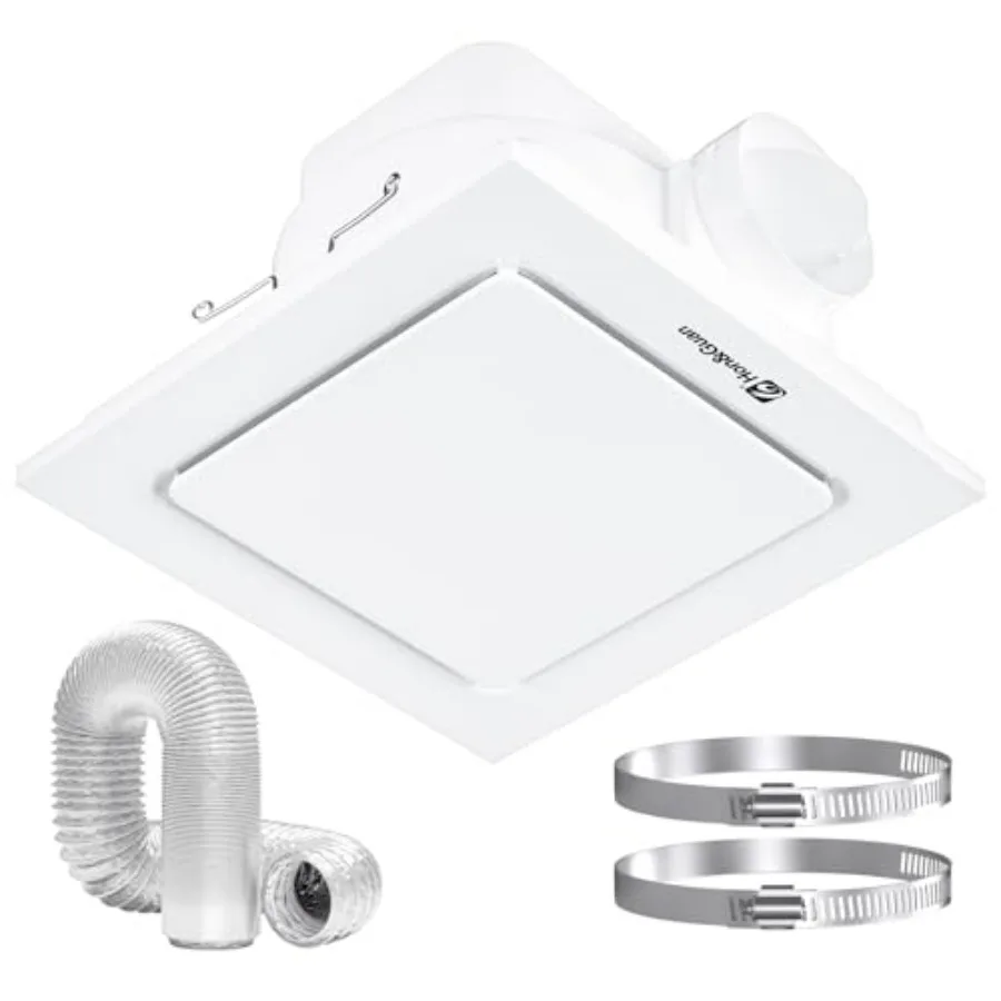 Bathroom Exhaust Fan, Quiet Bathroom Vent Fan 111 CFM, 1.0 Sones, Ceiling Mount Ventilation Fan, Bath Ceiling Fans, Exhaust Fan
Bathroom Exhaust Fan, Quiet Bathroom Vent Fan 111 CFM, 1.0 Sones, Ceiling Mount Ventilation Fan, Bath Ceiling Fans, Exhaust Fan