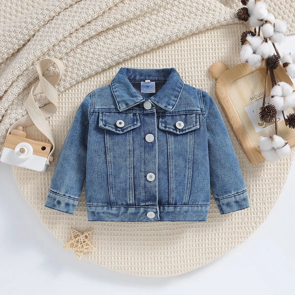 0-18M Toddler Infant Children Fashion Clothes Spring Autumn Baby Denim Jacket Casual Back Letter Embroidery Outerwear Kids Coat
0-18M Toddler Infant Children Fashion Clothes Spring Autumn Baby Denim Jacket Casual Back Letter Embroidery Outerwear Kids Coat