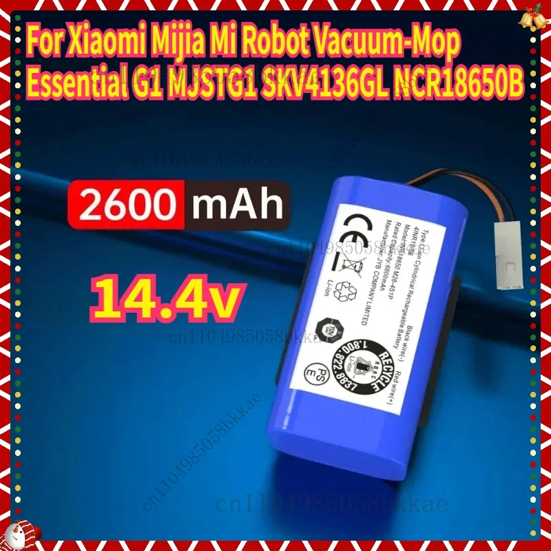 Сменный аккумулятор 2600 мАч, 14,4 В для робота-пылесоса Xiaomi Mijia Mi Essential G1 MJSTG1 SKV4136GL NCR18650B 3500 мАч
Сменный аккумулятор 2600 мАч, 14,4 В для робота-пылесоса Xiaomi Mijia Mi Essential G1 MJSTG1 SKV4136GL NCR18650B 3500 мАч