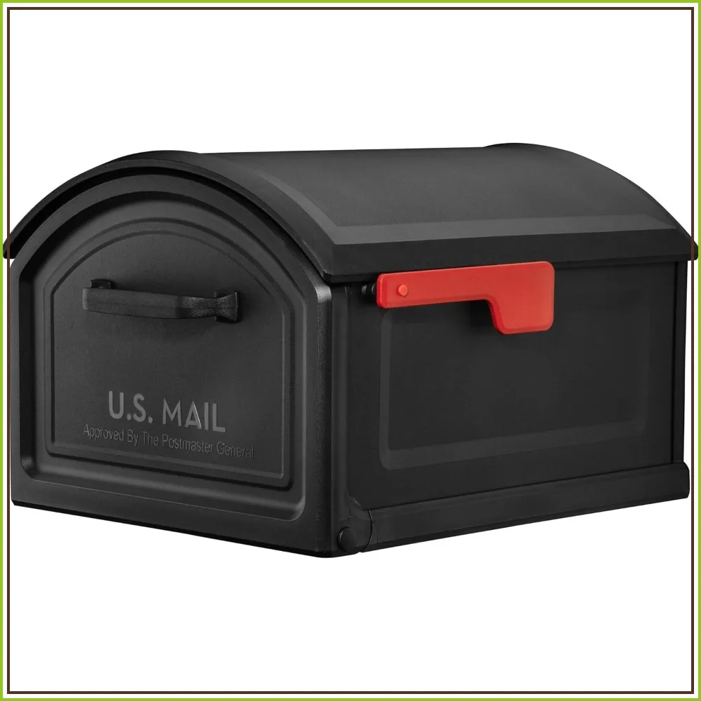 USPS Approved XL Extra Large Rust-Proof Plastic Post Mounted Mailbox for Outside with Magnetic Latch
USPS Approved XL Extra Large Rust-Proof Plastic Post Mounted Mailbox for Outside with Magnetic Latch