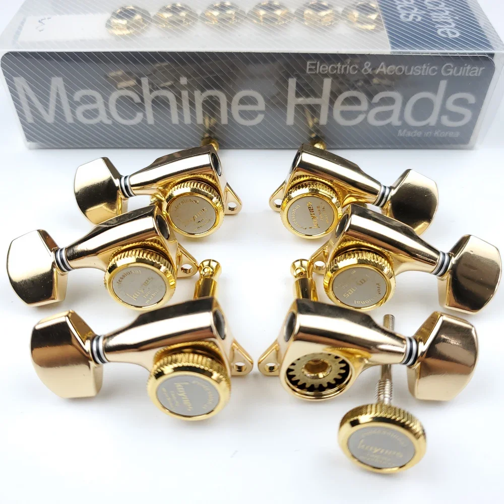 1 Set L3+R3 Locking Electric Guitar Machine Heads Tuners Gear Ratio 1:18 Gold 【Made in Korea】
1 Set L3+R3 Locking Electric Guitar Machine Heads Tuners Gear Ratio 1:18 Gold 【Made in Korea】