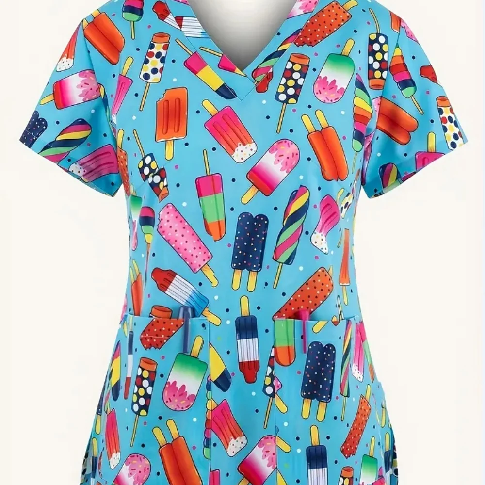 Medical Nursing Uniform Women’s Stretch Ombre Print V-Neck Short Sleeve Tops Pocket Medical Clothing for Women Hospital Uniform
Medical Nursing Uniform Women’s Stretch Ombre Print V-Neck Short Sleeve Tops Pocket Medical Clothing for Women Hospital Uniform