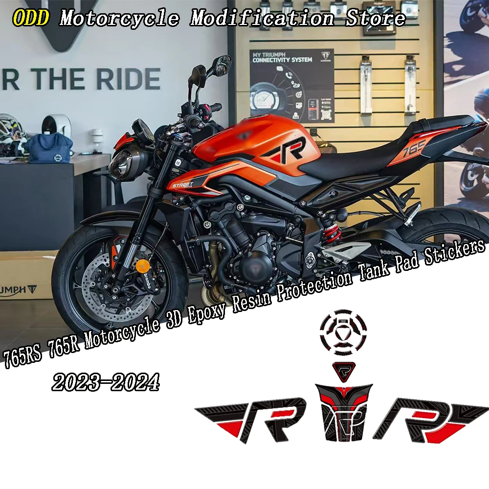 765RS 765R Motorcycle 3D Epoxy Resin Protection Tank Pad Stickers Gas Tank Decals For Triumph Street Triple 765 RS R 2023 2024
765RS 765R Motorcycle 3D Epoxy Resin Protection Tank Pad Stickers Gas Tank Decals For Triumph Street Triple 765 RS R 2023 2024