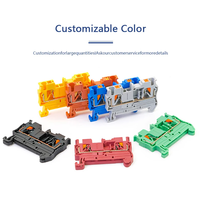 ManHua Terminal Block 10Pcs PT2.5 Din Rail Push In Terminal Connector Spring Screwless Electrical Wire Conductor Terminal Block
ManHua Terminal Block 10Pcs PT2.5 Din Rail Push In Terminal Connector Spring Screwless Electrical Wire Conductor Terminal Block