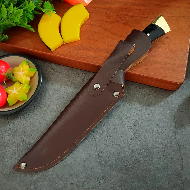 Multifunctional Butcher Knife Forged Handmade Kitchen Boning Knife with Knife Cover Stainless Steel Fruit Cooking Knife Multifunctional Butcher Knife Forged Handmade Kitchen Boning Knife with Knife Cover Stainless Steel Fruit Cooking Knife