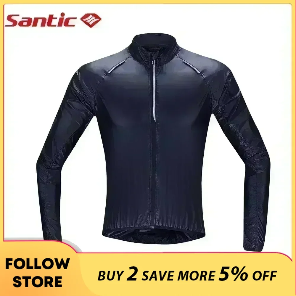Santic Men's Cycling Skin Coat Lightweight Visible Waterproof & Windproof Windbreaker Packable MTB Bike Riding Running Jackets
Santic Men's Cycling Skin Coat Lightweight Visible Waterproof & Windproof Windbreaker Packable MTB Bike Riding Running Jackets