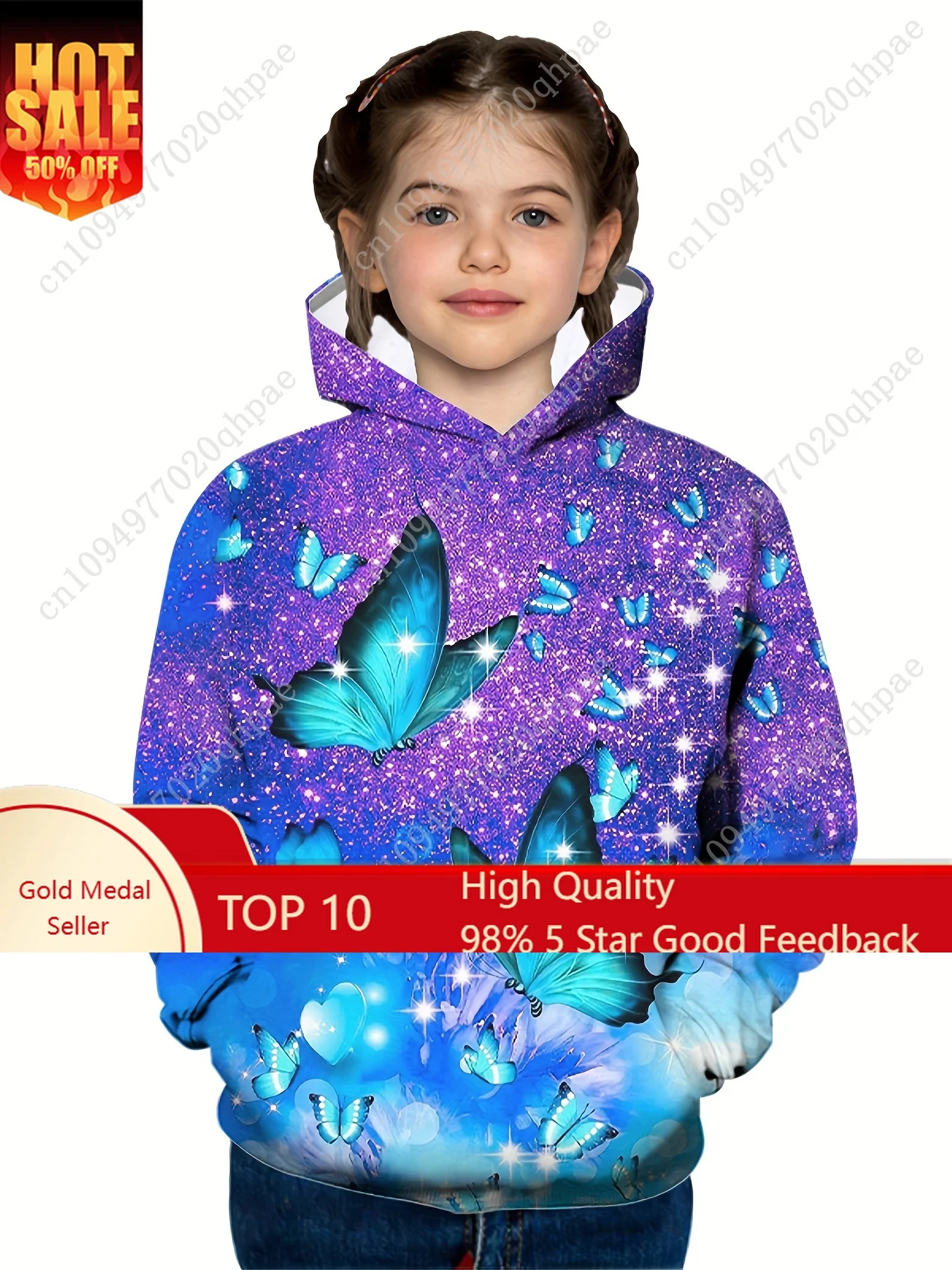 Children's Clothing Hoodies Children Top Long Sleeve Casual 3D Butterfly Print Girls Summer Autumn Clothes Girl Clothing Tops
Children's Clothing Hoodies Children Top Long Sleeve Casual 3D Butterfly Print Girls Summer Autumn Clothes Girl Clothing Tops