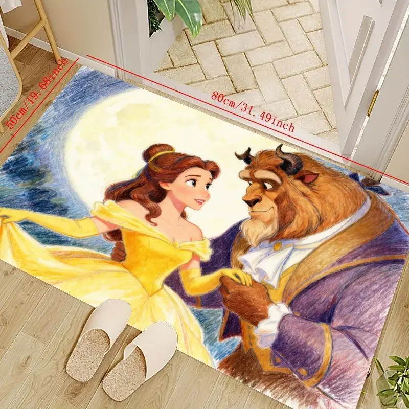 1 шт., напольный коврик Disney Princess Belle & Beast с романтическим мультяшным аниме, декоративный коврик с тематикой «Красавица и чудовище», не
1 шт., напольный коврик Disney Princess Belle & Beast с романтическим мультяшным аниме, декоративный коврик с тематикой «Красавица и чудовище», не