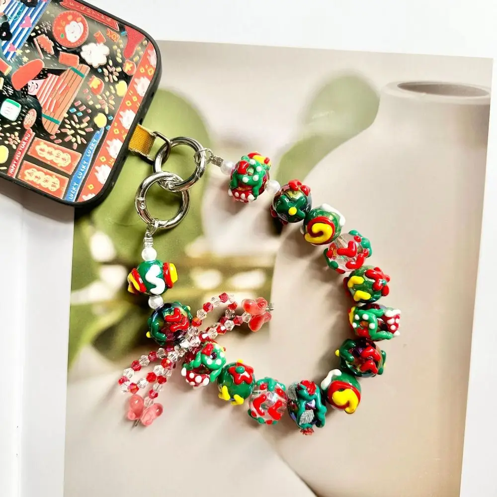 Новый рождественский ремешок для телефона: двойная цепочка, бисерный шнурок, расписанный вручную, красочный шарм для телефона
Новый рождественский ремешок для телефона: двойная цепочка, бисерный шнурок, расписанный вручную, красочный шарм для телефона