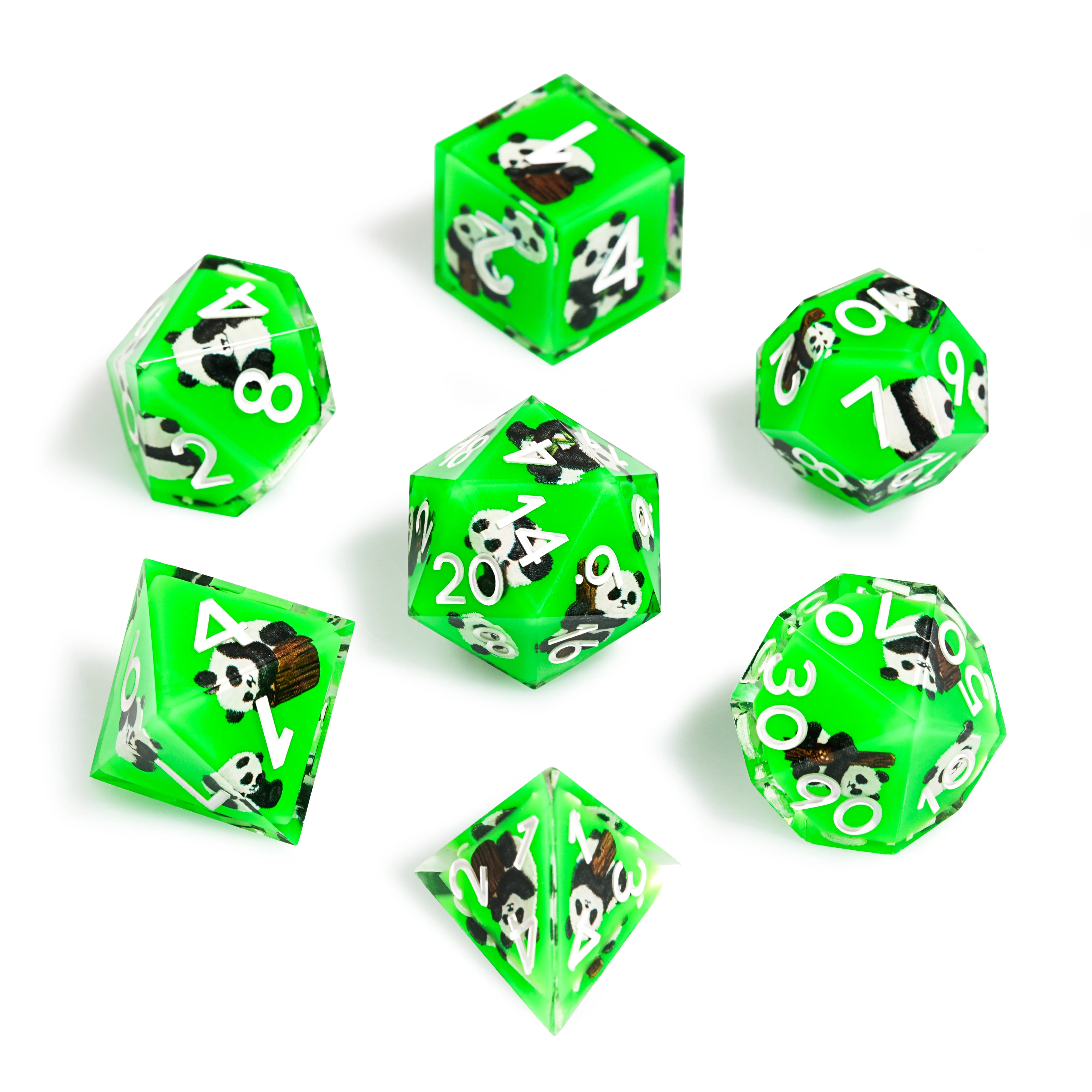 1-7Pcs Green Panda DND Milk White Solid Resin Dice Set Multi-sided Polyhedral Dice for D&D Game COC Role Playing RPG Table Game
1-7Pcs Green Panda DND Milk White Solid Resin Dice Set Multi-sided Polyhedral Dice for D&D Game COC Role Playing RPG Table Game