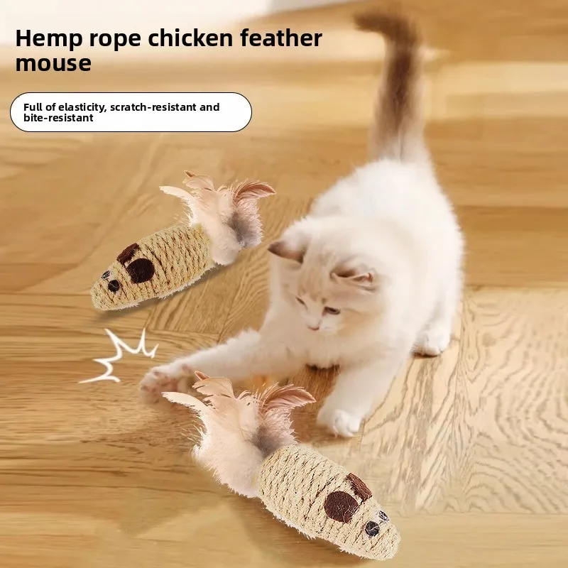 4 Pcs Cat Chew Toy Bite Resistant Mouse Feather Kitten Toy Teeth Cleaning Interactive Cat Teasing Sticks Toys Supplies Pet Toys
4 Pcs Cat Chew Toy Bite Resistant Mouse Feather Kitten Toy Teeth Cleaning Interactive Cat Teasing Sticks Toys Supplies Pet Toys