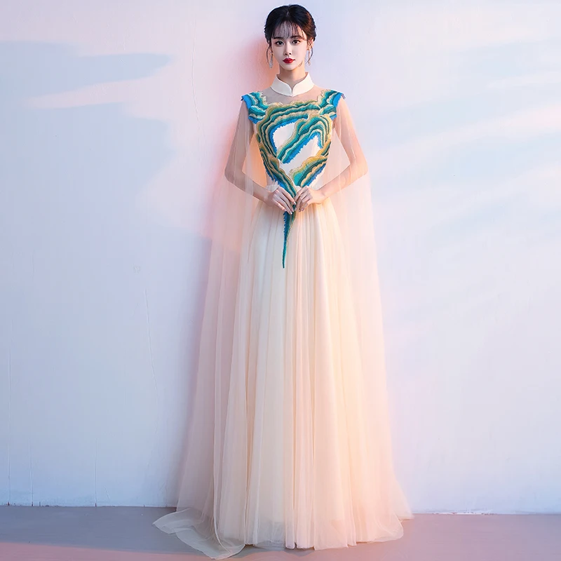 Ele Long Women's Dr for Chorus Performance Guzheng Concert Solo ow Host Conducting Adult Artistic Ocn Gown
Ele Long Women's Dr for Chorus Performance Guzheng Concert Solo ow Host Conducting Adult Artistic Ocn Gown