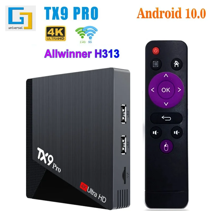 ТВ-приставка TX9PRO с Android 10H313, двухдиапазонным Wi-Fi, поддержкой 4K HD
ТВ-приставка TX9PRO с Android 10H313, двухдиапазонным Wi-Fi, поддержкой 4K HD