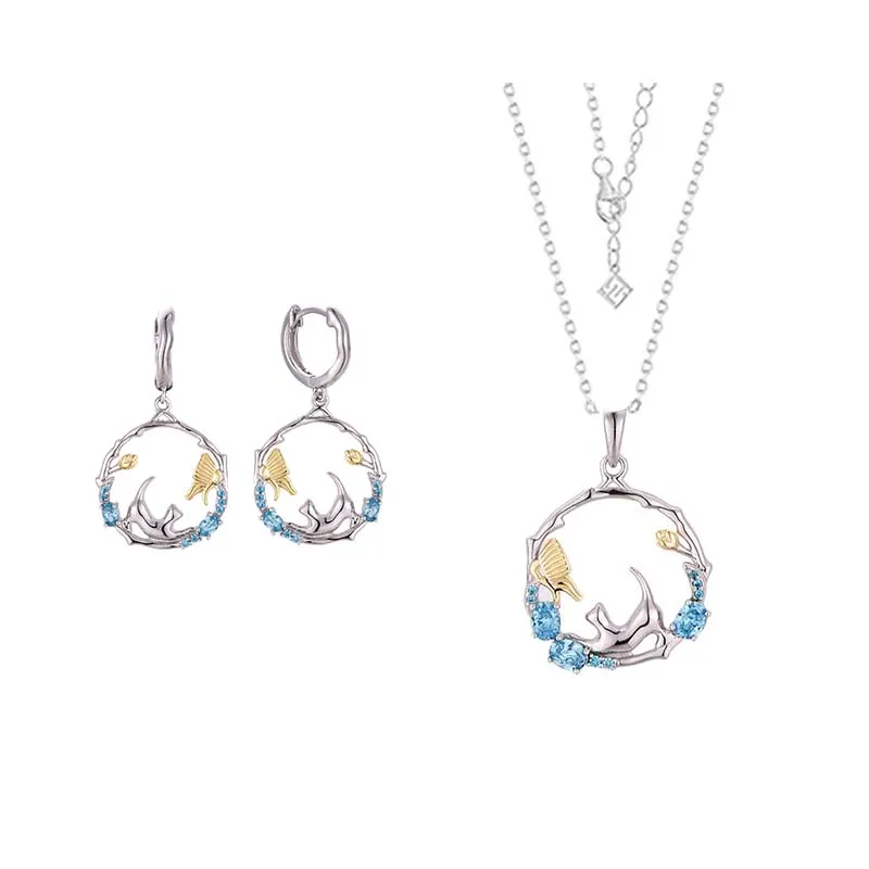 Qingxin Custom OEM Fine Jewelry Women Cat Luxury 925 Silver Necklace Earrings Zirconia Jewelry Set
Qingxin Custom OEM Fine Jewelry Women Cat Luxury 925 Silver Necklace Earrings Zirconia Jewelry Set
