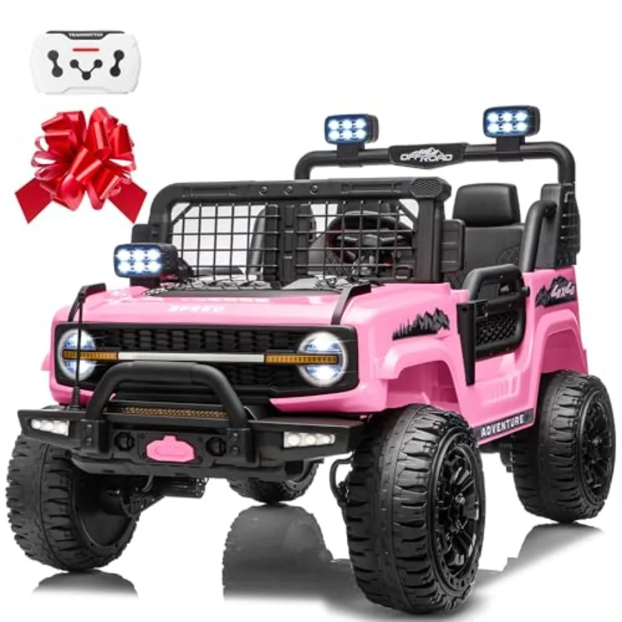 24V Ride On Car 2 Seater for outdoor off-road use, rugged ABS plastic body, red finish, 4x200W motor, 5mph max speed, remote co
24V Ride On Car 2 Seater for outdoor off-road use, rugged ABS plastic body, red finish, 4x200W motor, 5mph max speed, remote co