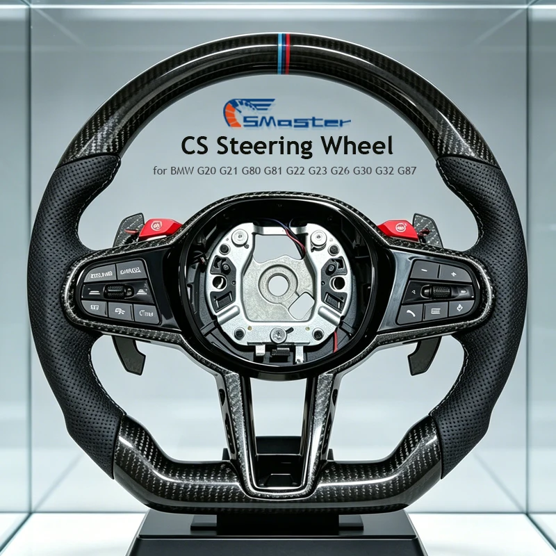 Carbon Fiber CS Steering Wheel for BMW G01 G02 G05 G06 G14 G15 G20 G21 G22 G30 G32 G80 G81 F Upgrade G Series with Paddle Shifte
Carbon Fiber CS Steering Wheel for BMW G01 G02 G05 G06 G14 G15 G20 G21 G22 G30 G32 G80 G81 F Upgrade G Series with Paddle Shifte