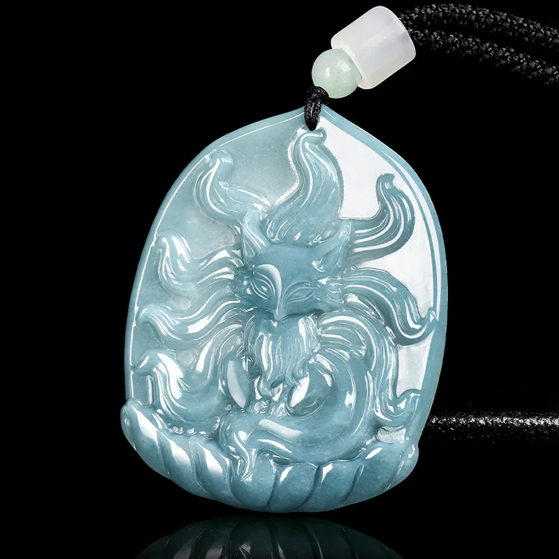 Myanmar Jadeite Fox Pendant Necklace Real Jewelry Natural Gemstone Stone Luxury Talismans Designer Burmese Jade Gifts for Women
Myanmar Jadeite Fox Pendant Necklace Real Jewelry Natural Gemstone Stone Luxury Talismans Designer Burmese Jade Gifts for Women