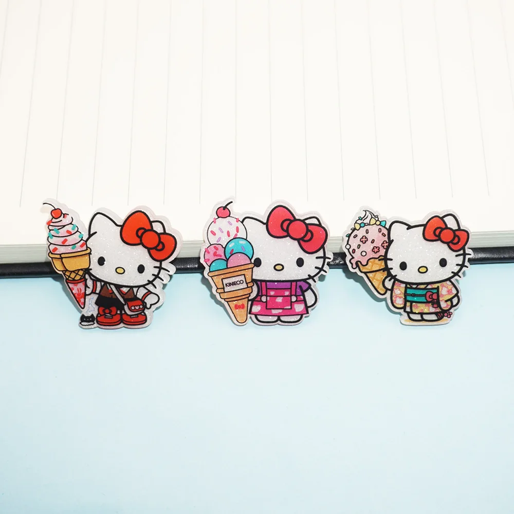 Anime Sanrio Hello Kitty Acrylic Brooch Pin Cartoon Figure Ice Cream Kitty Cat Brooch for Clothing Backpack Cute Girl Gifts
Anime Sanrio Hello Kitty Acrylic Brooch Pin Cartoon Figure Ice Cream Kitty Cat Brooch for Clothing Backpack Cute Girl Gifts
