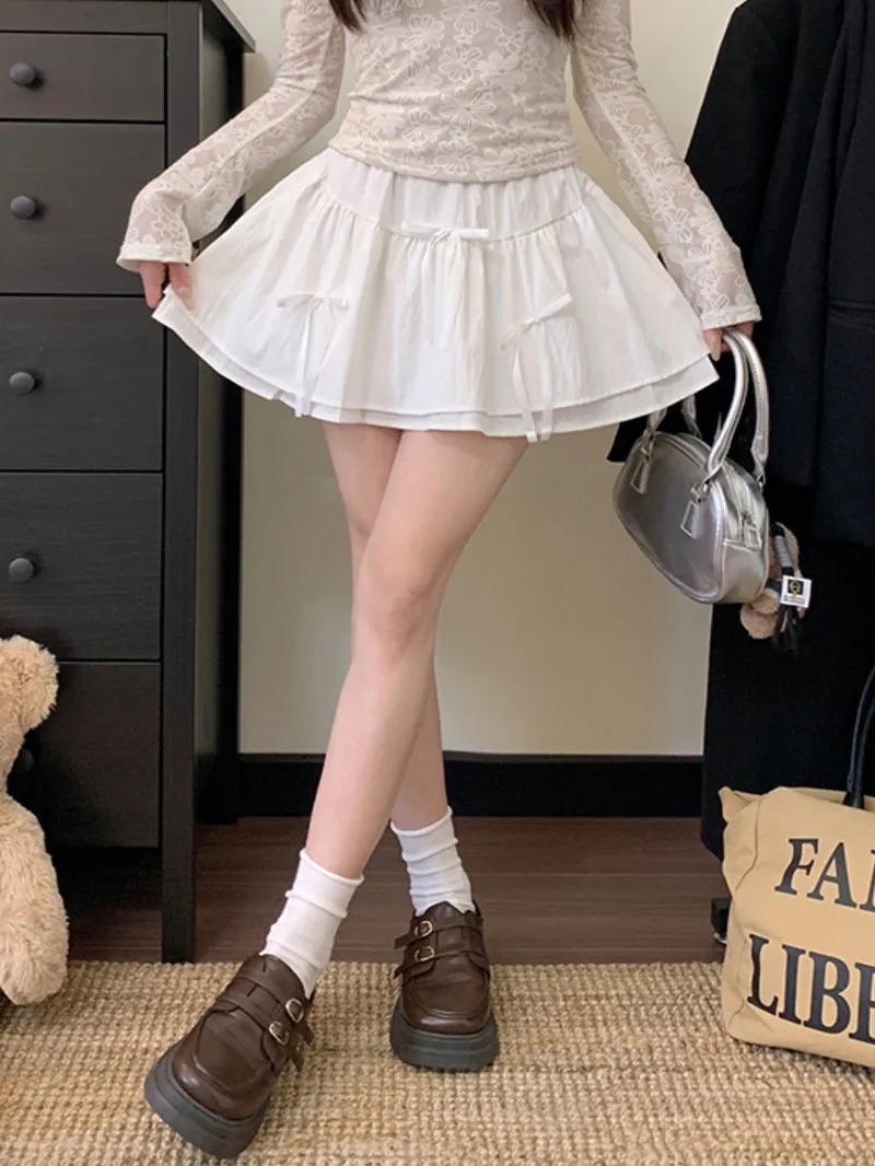 Sweet Knot High Waist plus Size Half-length Skirt Women's Summer New Style Slimming Versatile Design Cake Short Skirt
Sweet Knot High Waist plus Size Half-length Skirt Women's Summer New Style Slimming Versatile Design Cake Short Skirt