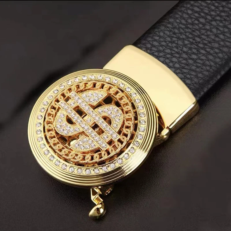 Dollar New Design of High-quality Men's Leather Belt Leather Automatic Buckle Belt Business Leather Belt Young Korean Golf Belt
Dollar New Design of High-quality Men's Leather Belt Leather Automatic Buckle Belt Business Leather Belt Young Korean Golf Belt