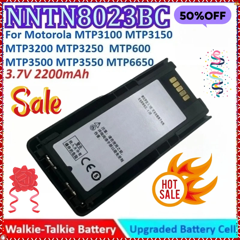 New 3.7V 2200mAh NNTN8023BC Walkie Talkie Battery for Motorola MTP3100 MTP3250 MTP3150 MTP3200 MTP600 MTP3500 MTP3550 MTP6650
New 3.7V 2200mAh NNTN8023BC Walkie Talkie Battery for Motorola MTP3100 MTP3250 MTP3150 MTP3200 MTP600 MTP3500 MTP3550 MTP6650