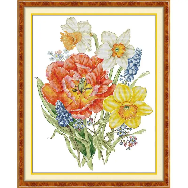 Maydear Full Cross Stitch Kit, 11CT/14CT/16CT/9CT Aida Fabric,DMC Threads Sewing Pattern Embroidery Set-Bouquets
Maydear Full Cross Stitch Kit, 11CT/14CT/16CT/9CT Aida Fabric,DMC Threads Sewing Pattern Embroidery Set-Bouquets