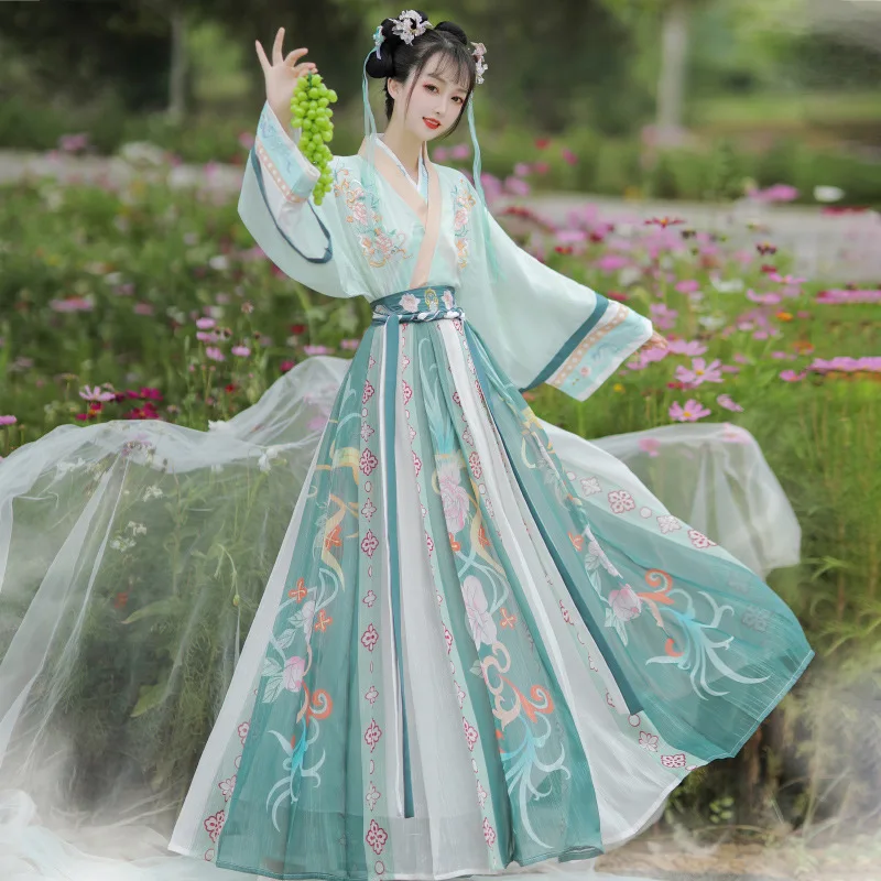Hanfu women new Chinese Peach Blossom Nuo summer Wei and Jin Chinese style waist-length underskirt modification
Hanfu women new Chinese Peach Blossom Nuo summer Wei and Jin Chinese style waist-length underskirt modification