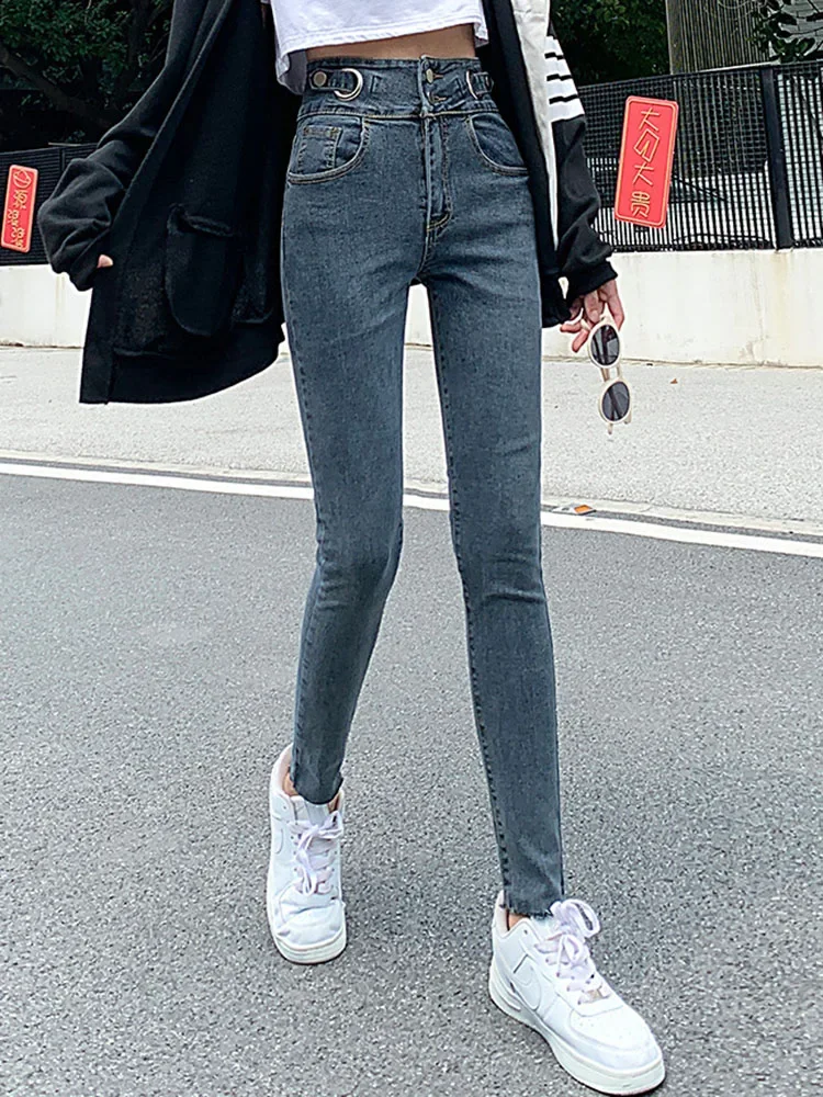 Women Chic High Waist Skinny Pencil Jeans Spring Fall Vintage Slim Kot Pantolon New Korean Streetwear Casual Stretch Denim Pants
Women Chic High Waist Skinny Pencil Jeans Spring Fall Vintage Slim Kot Pantolon New Korean Streetwear Casual Stretch Denim Pants