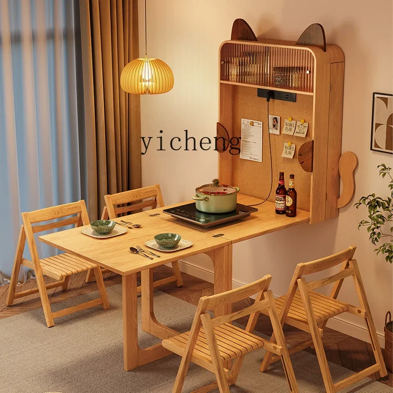 r5.13 modern hanging folding retractable dining table, space saving dining table and side cabinet integrated
r5.13 modern hanging folding retractable dining table, space saving dining table and side cabinet integrated