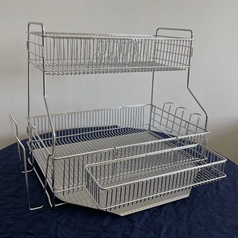 Professional Heavy Duty Two Tier Dish Drying Sink Caddy with Large Capacity Utensil Holder and Silverware Colander Basket Strong
Professional Heavy Duty Two Tier Dish Drying Sink Caddy with Large Capacity Utensil Holder and Silverware Colander Basket Strong
