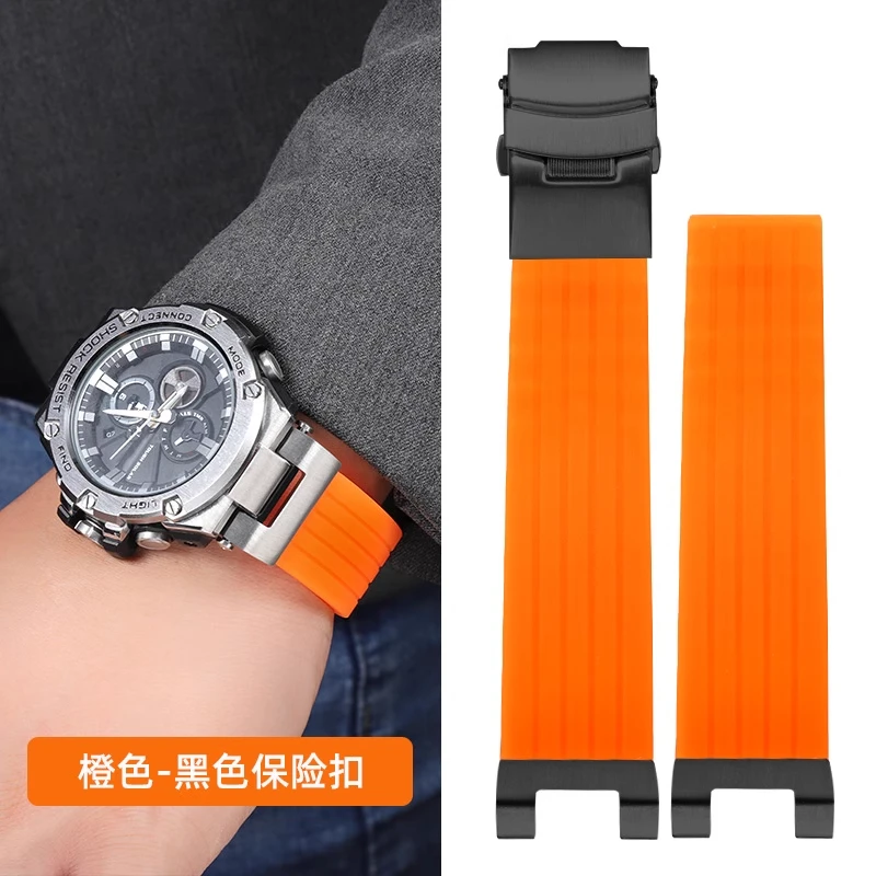 GST Series For Casio G-Shock watch strap silicone GST-W300 GST-400G GST-B100 S100D/S110D metal adapter rubber watchband Bracelet
GST Series For Casio G-Shock watch strap silicone GST-W300 GST-400G GST-B100 S100D/S110D metal adapter rubber watchband Bracelet