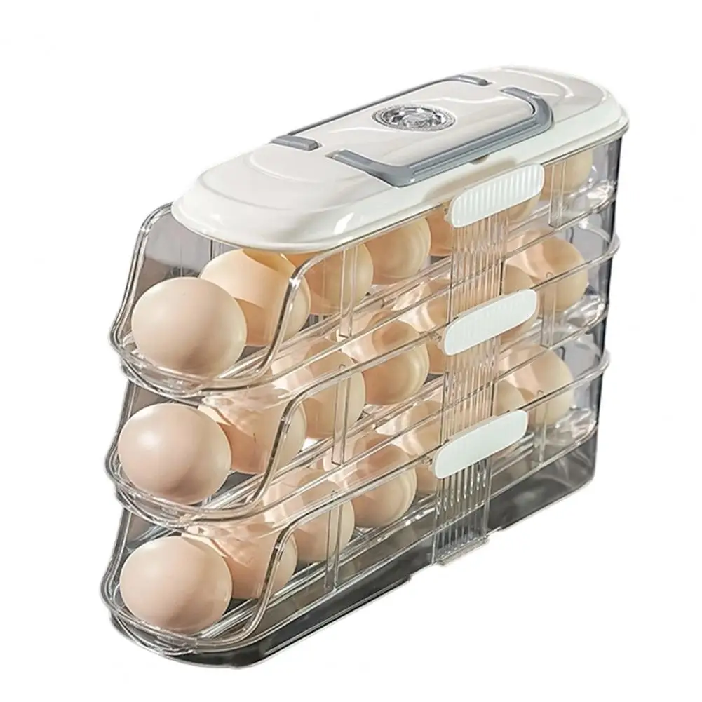 Automatic Rolling Egg Holder,Egg Dispenser,Fridge Fresh Storage Rack,Space Saving Organizer Container Dispenser
Automatic Rolling Egg Holder,Egg Dispenser,Fridge Fresh Storage Rack,Space Saving Organizer Container Dispenser