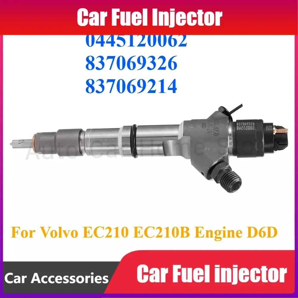 High Quality 0445120062 837069214 New Diesel Fuel Injector Nozzle For Volvo EC210 EC210B Engine D6D
High Quality 0445120062 837069214 New Diesel Fuel Injector Nozzle For Volvo EC210 EC210B Engine D6D