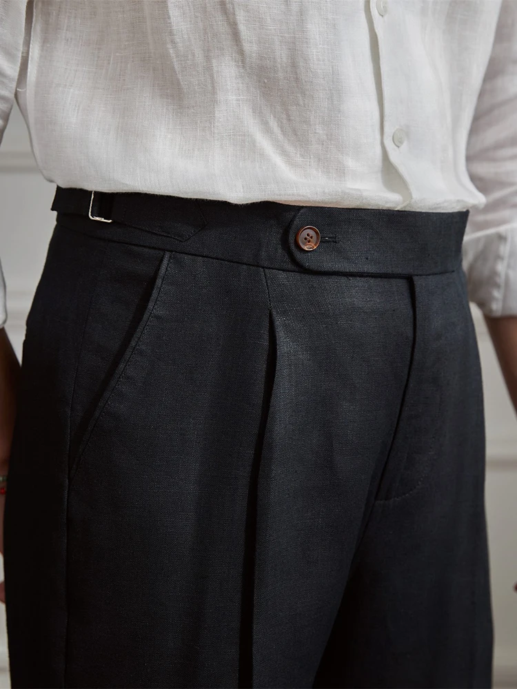 Mr. Deer Tee's Summer Commute 00% Linen Straight Leg Pants High Waist Lightweight Casual Trendy Men's Faion Ci Busin
Mr. Deer Tee's Summer Commute 00% Linen Straight Leg Pants High Waist Lightweight Casual Trendy Men's Faion Ci Busin
