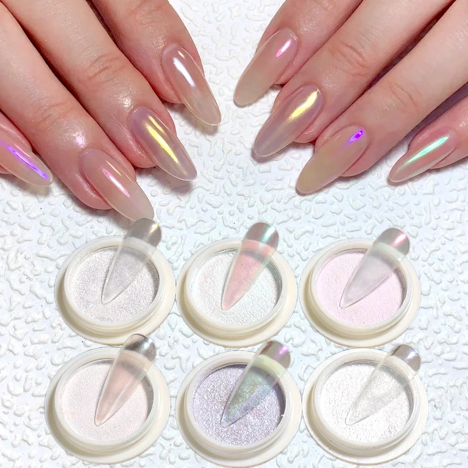 6pcs/set Aurora Nail Powder Chrome Pigment Rubbing Dust Mirror Mermaid Aurora Effect Glitter Manicure Nail Supplies Decoration
6pcs/set Aurora Nail Powder Chrome Pigment Rubbing Dust Mirror Mermaid Aurora Effect Glitter Manicure Nail Supplies Decoration