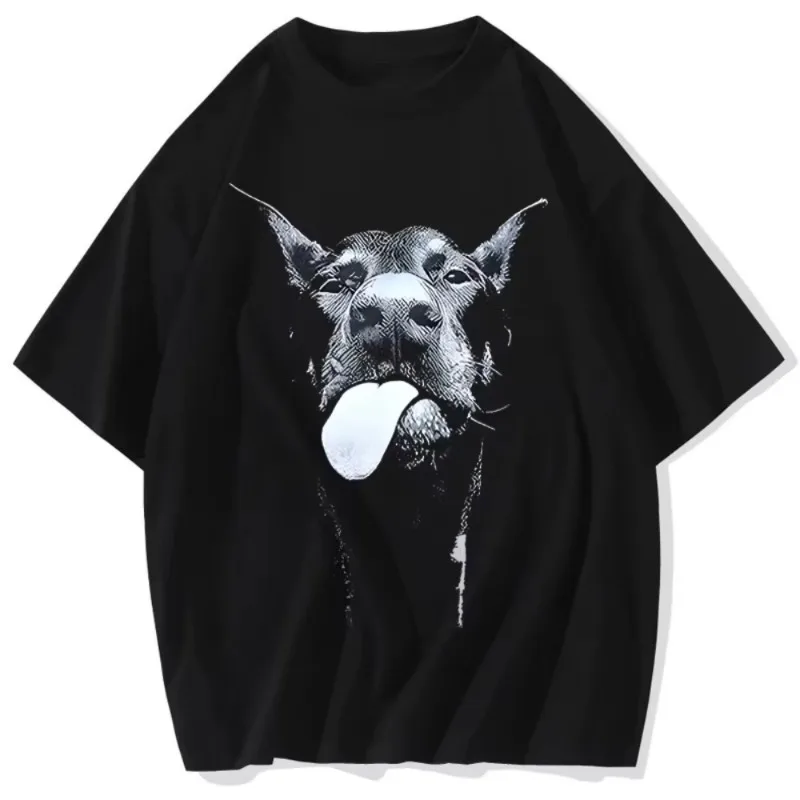 2025 motorcycle Skull And Black Large Dog Pattern Cotton Short Sleeve Top, Cool And Trendy Commemorative T-shirt
2025 motorcycle Skull And Black Large Dog Pattern Cotton Short Sleeve Top, Cool And Trendy Commemorative T-shirt