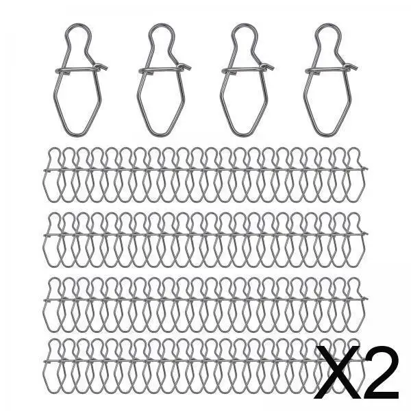 2x Locking Fishing Snaps Stainless Steel Fishing Clips Lure Hook Connector Saltwater Fishing Accessories
2x Locking Fishing Snaps Stainless Steel Fishing Clips Lure Hook Connector Saltwater Fishing Accessories