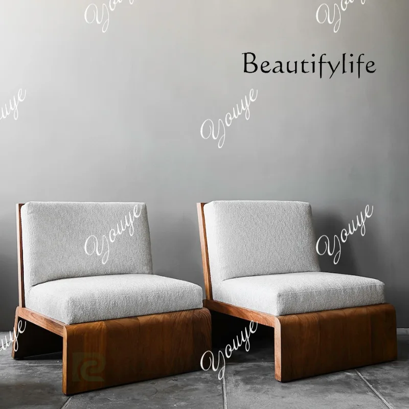 Simple hotel Nordic model room fabric single sofa chair solid wood leisure designer creative
Simple hotel Nordic model room fabric single sofa chair solid wood leisure designer creative