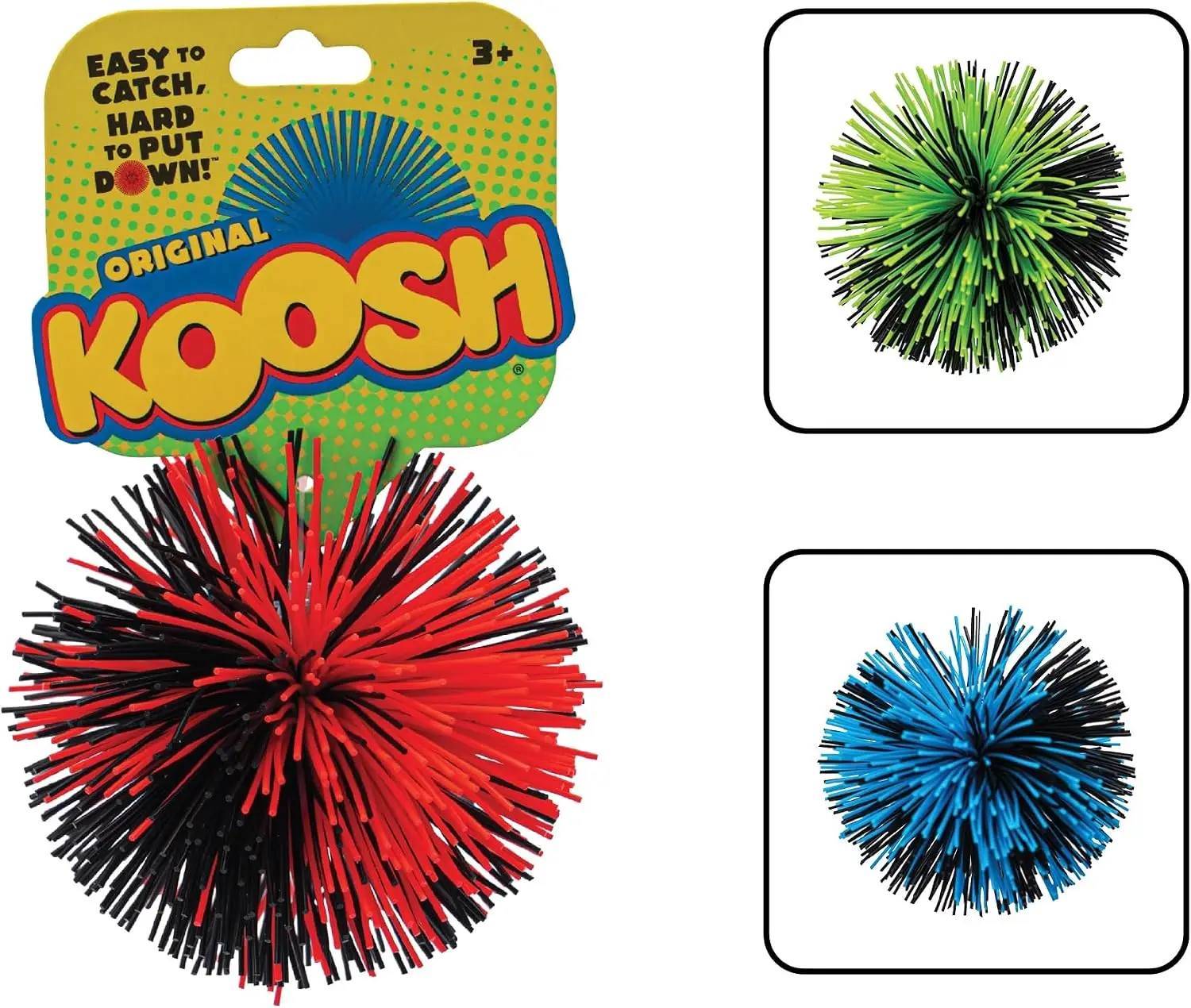 Koosh Balls 3 inch, Single Assorted Color - Kids Outdoor Toys, Beach Toys, Kids Games, Outdoor Games for Adults and Family, Outdoor Games for Kids, Kids Toys, Fidget Toys for Kids, Ages 3+
Koosh Balls 3 inch, Single Assorted Color - Kids Outdoor Toys, Beach Toys, Kids Games, Outdoor Games for Adults and Family, Outdoor Games for Kids, Kids Toys, Fidget Toys for Kids, Ages 3+