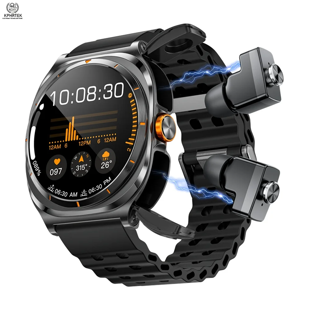 Умные часы Gt98 TWS 2-в-1 с функцией мониторинга сердечного ритма, сна и здоровья, мультиспортивным режимом и возможностью совершения звонков
Умные часы Gt98 TWS 2-в-1 с функцией мониторинга сердечного ритма, сна и здоровья, мультиспортивным режимом и возможностью совершения звонков