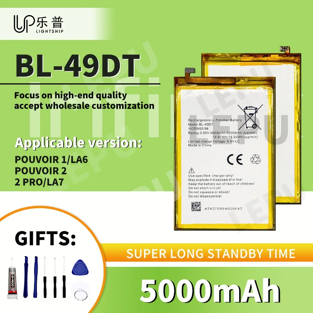 High Quality Battery BL-49DT for INFINIX 2 PRO LA6 LA7 Original Battery TECNO POUVOIR 1 New Replacement Battery TECNO POUVOIR 2
High Quality Battery BL-49DT for INFINIX 2 PRO LA6 LA7 Original Battery TECNO POUVOIR 1 New Replacement Battery TECNO POUVOIR 2